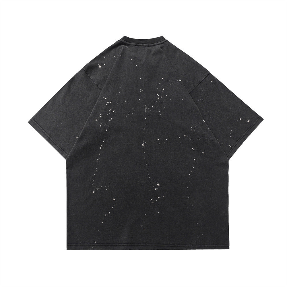 Fashion Letter Print Short-sleeve T-shirt Men