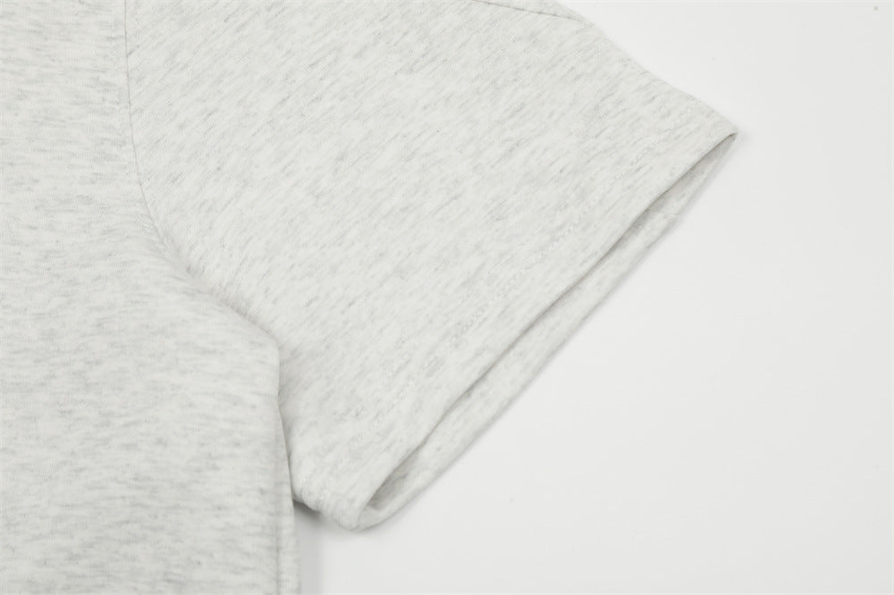 Split Stitching Pocket Short Sleeve T-shirt Men