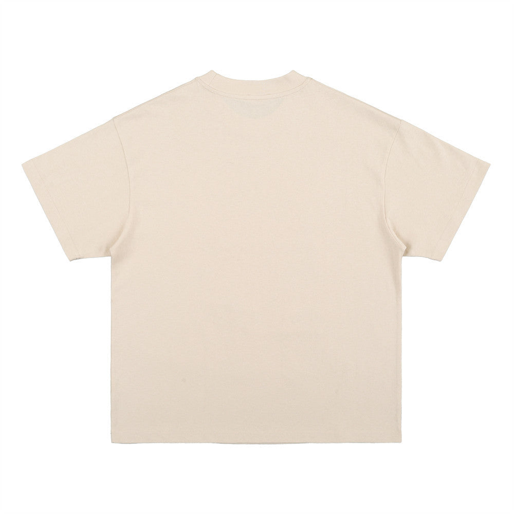 Printed Washed Distressed T-shirt For Men