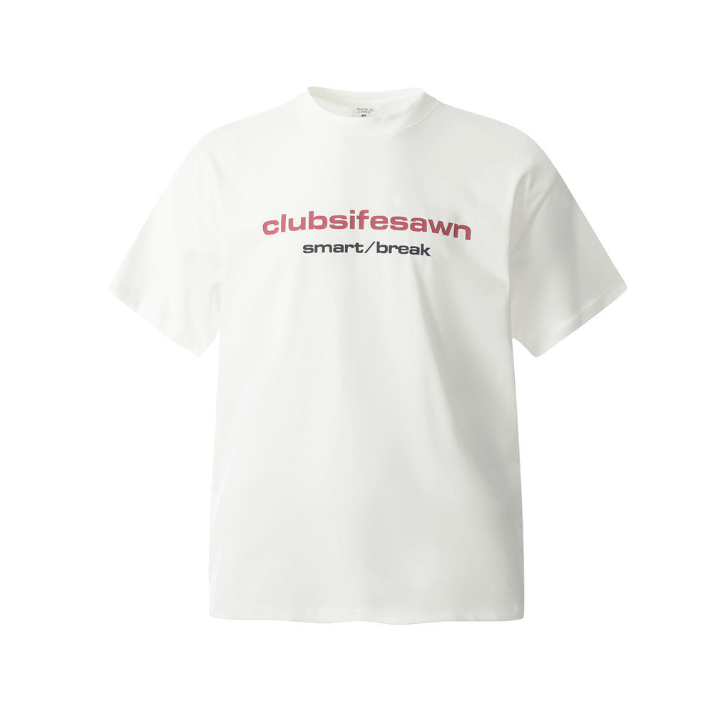 Fashion Letter Print Short-sleeve T-shirt Men