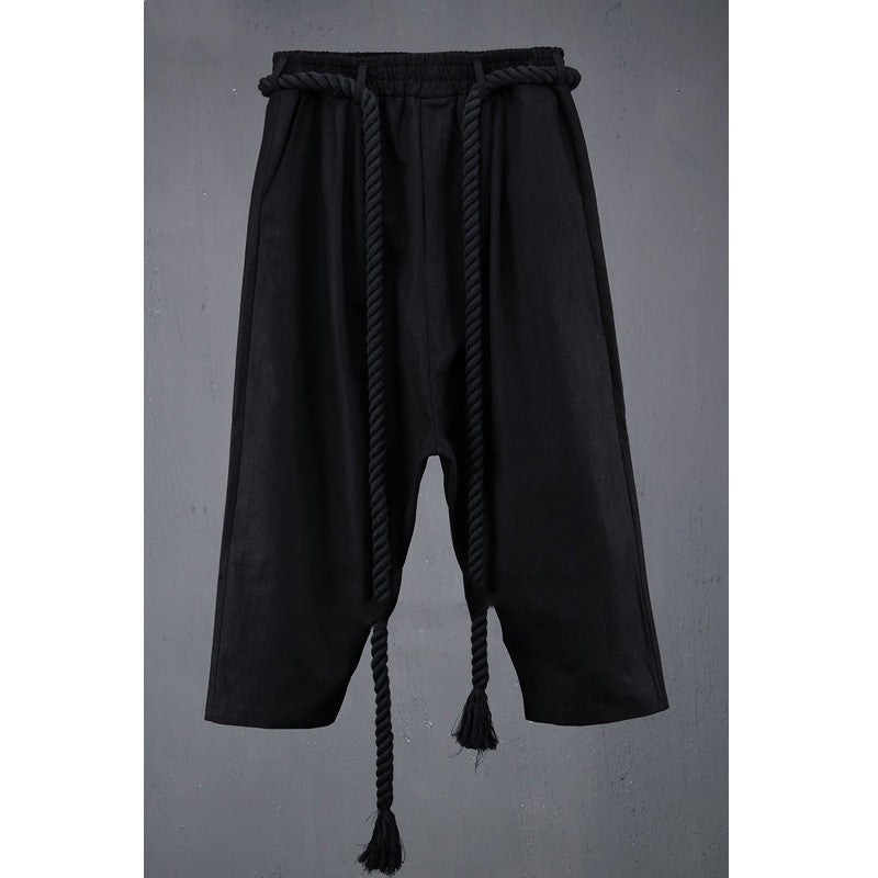 Male Personality Non-mainstream Loose Linen Pant