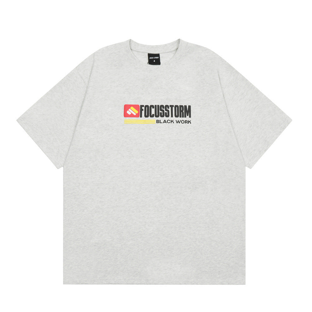 Foam Letter Print Short-sleeve T-shirt Men
