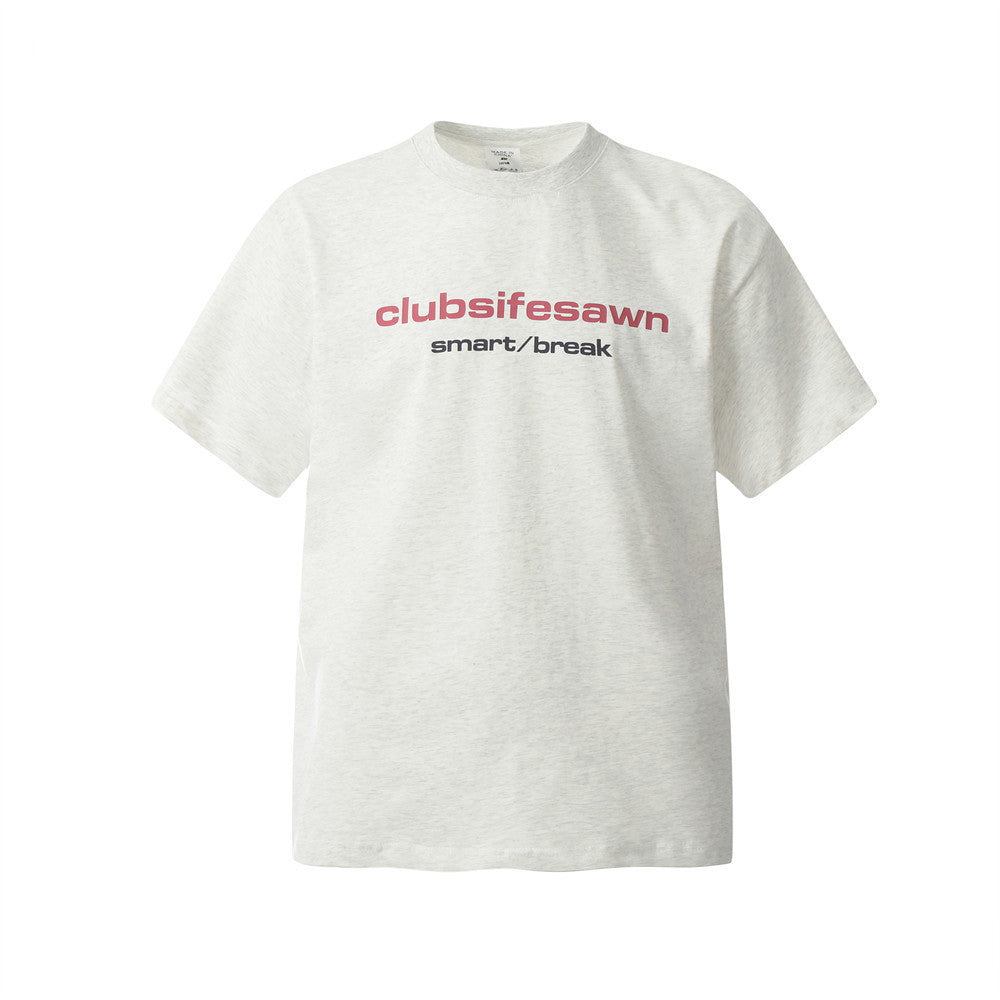 Fashion Letter Print Short-sleeve T-shirt Men