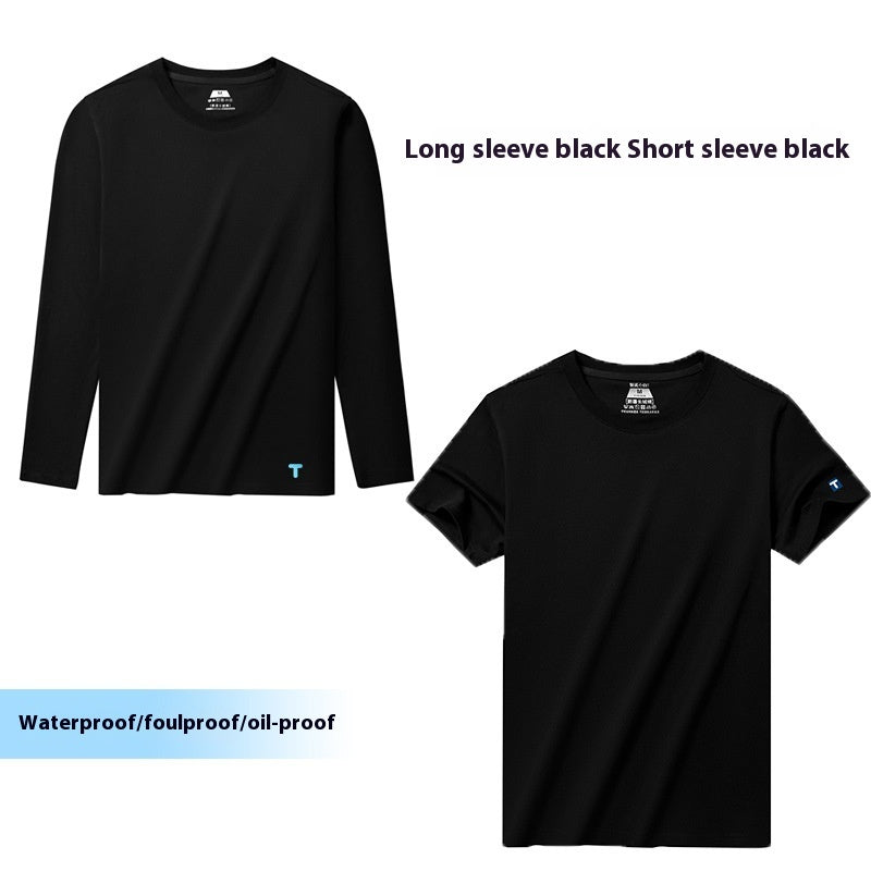 Xinjiang Cotton Solid Color Antifouling T-shirt Men