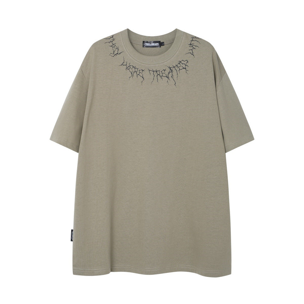 Statue Printed Short-sleeved T-shirt Men