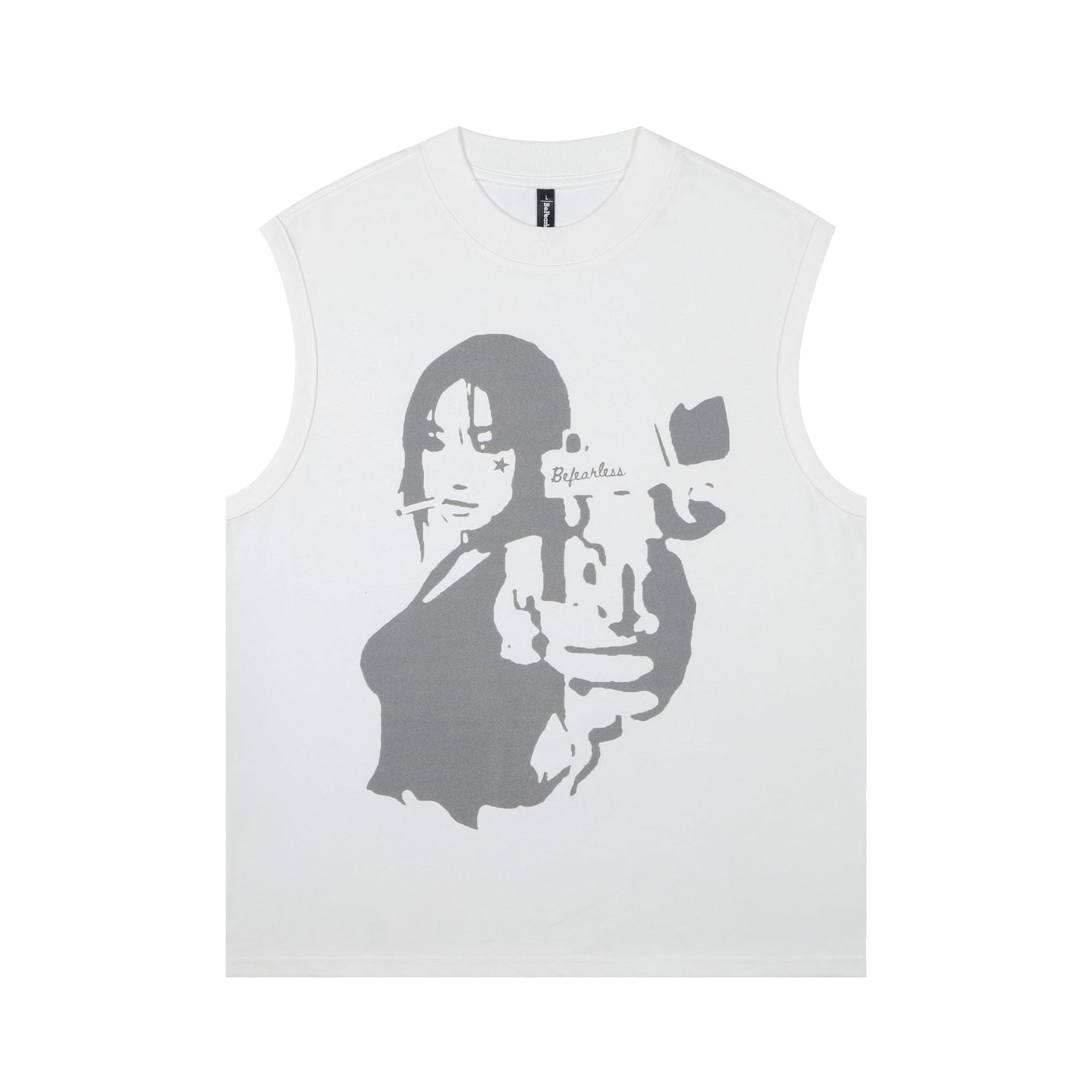Fashion Printed Sleeveless T-shirt For Men