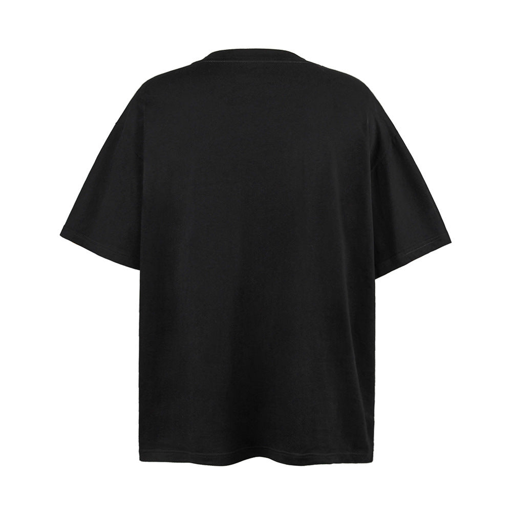 Fashion Printed Short-sleeved T-shirt Cotton Men