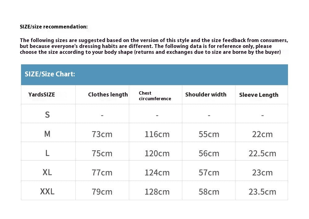 Fashion Inkjet Letter Cotton T-shirt Men