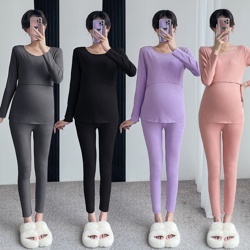 Winter Nursing Two-piece Set For Women