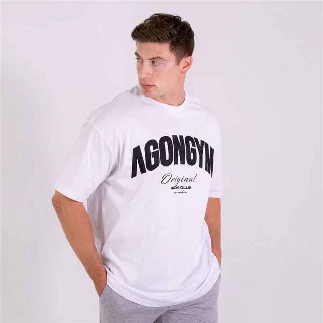 Loose Casual T-shirt Men Cotton Short Sve Shirt