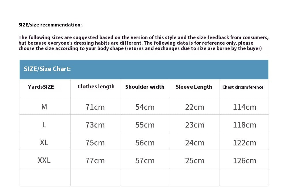 Fashion Printed Short-sleeved T-shirt Cotton Men