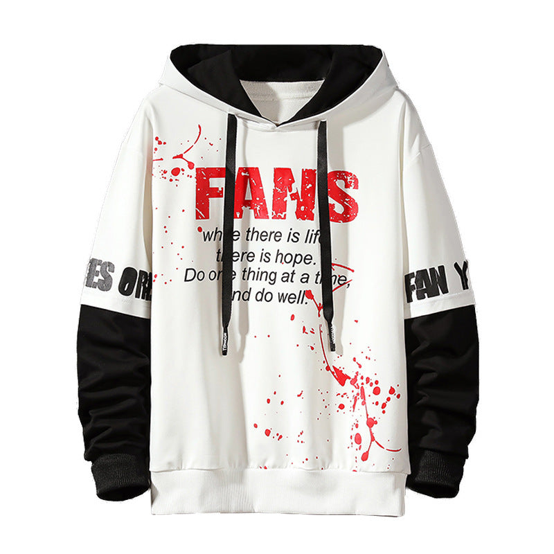 Men's Japanese Youth Personality Sweater Casual Clothes Hooded Jacket
