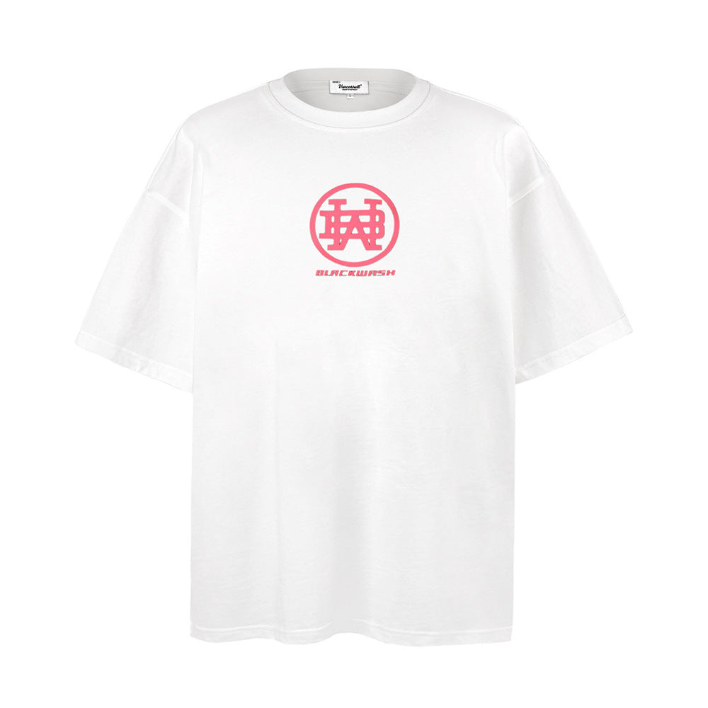 Fashion Printed Short-sleeved T-shirt Cotton Men