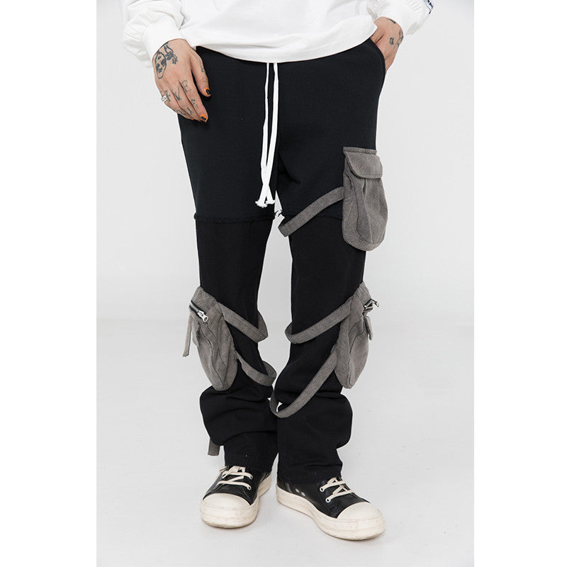 American High Street Stitching Camouflage Three-dimensional Multi-pocket Pant