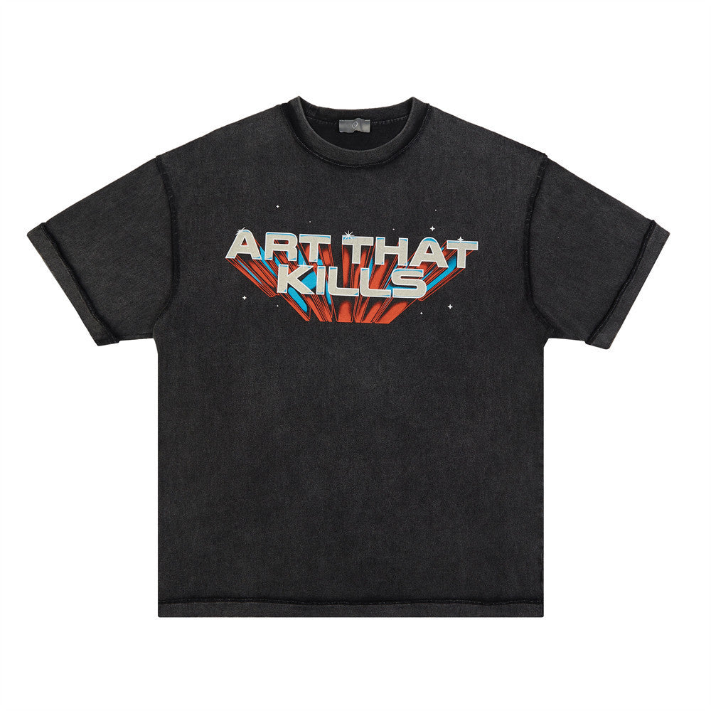 Letter Print Short-sleeve T-shirt Men